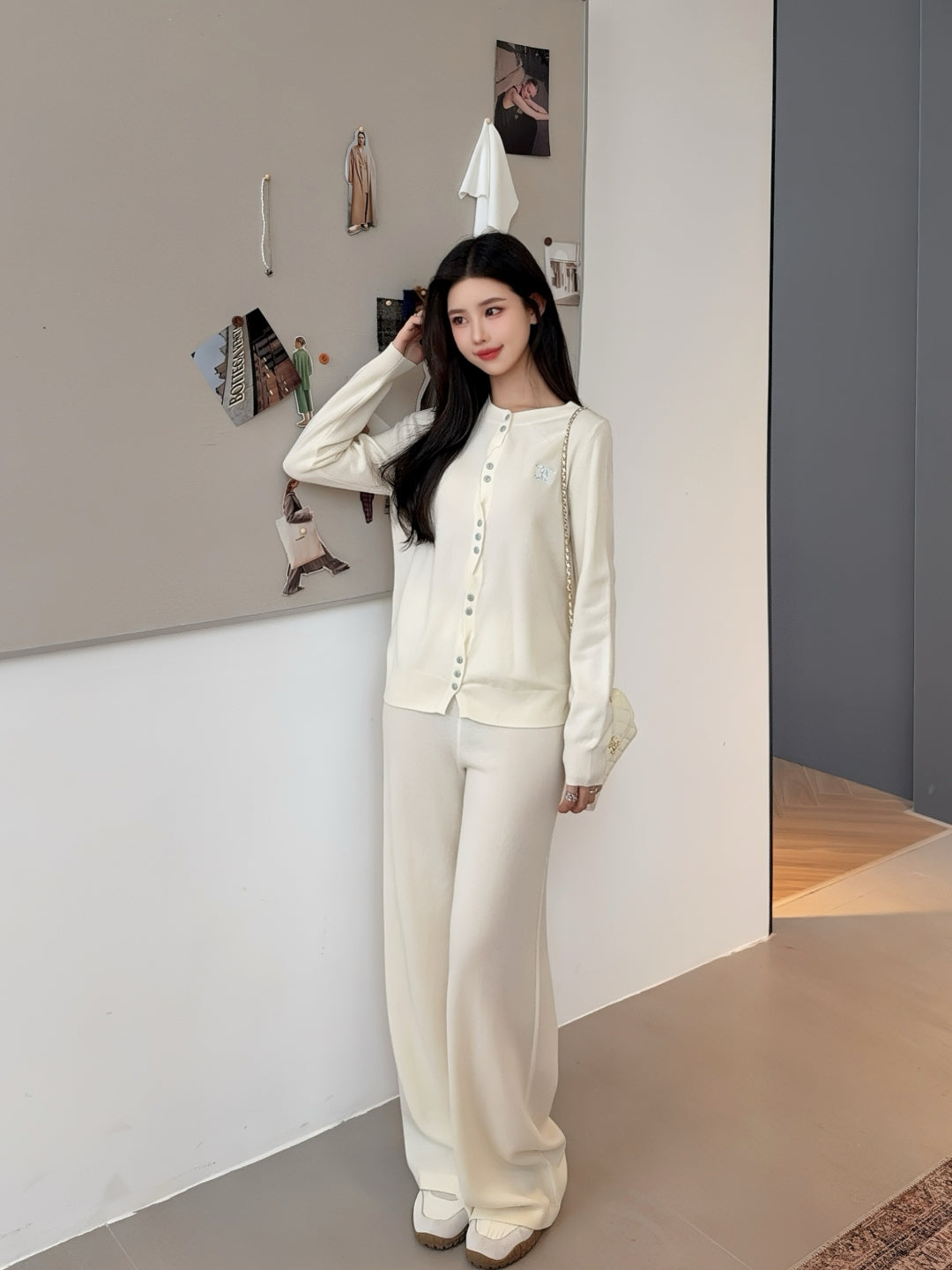Chan 25fw knitted suit