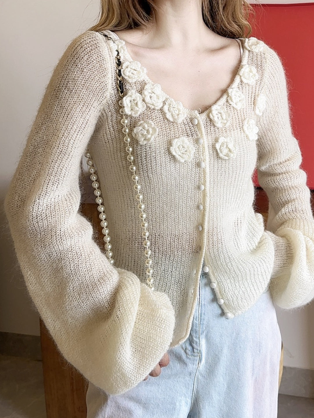 Chan 25fw knitted cardigan