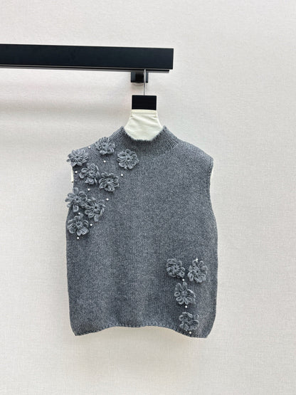 Chan 25fw knitted vest