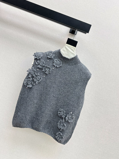 Chan 25fw knitted vest