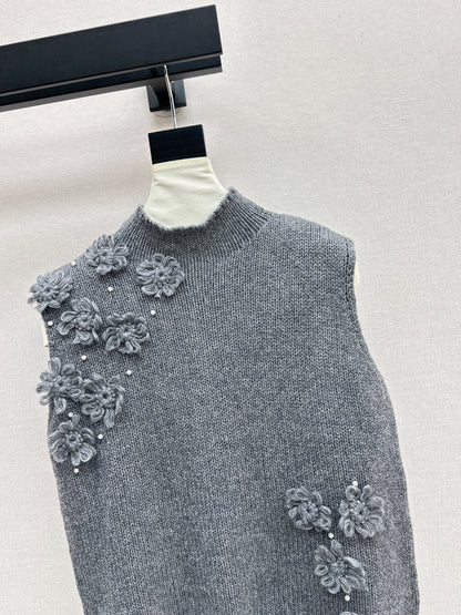 Chan 25fw knitted vest