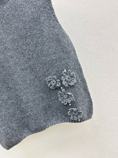 Chan 25fw knitted vest
