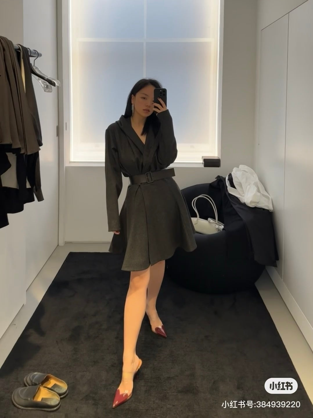 Alai 25fw hoodie dress