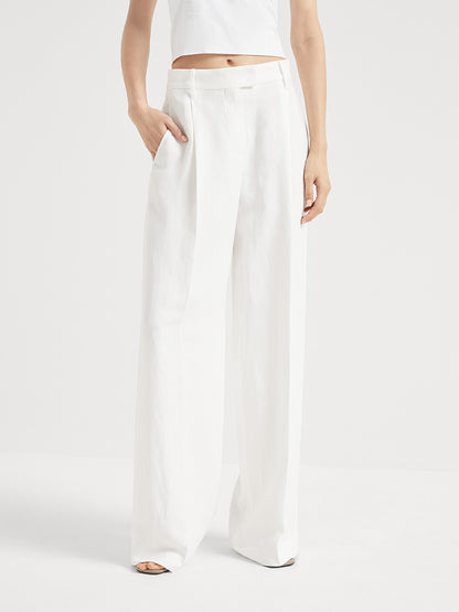 Brune 25fw linen pants