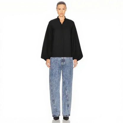 Alai 25fw pleated shirt