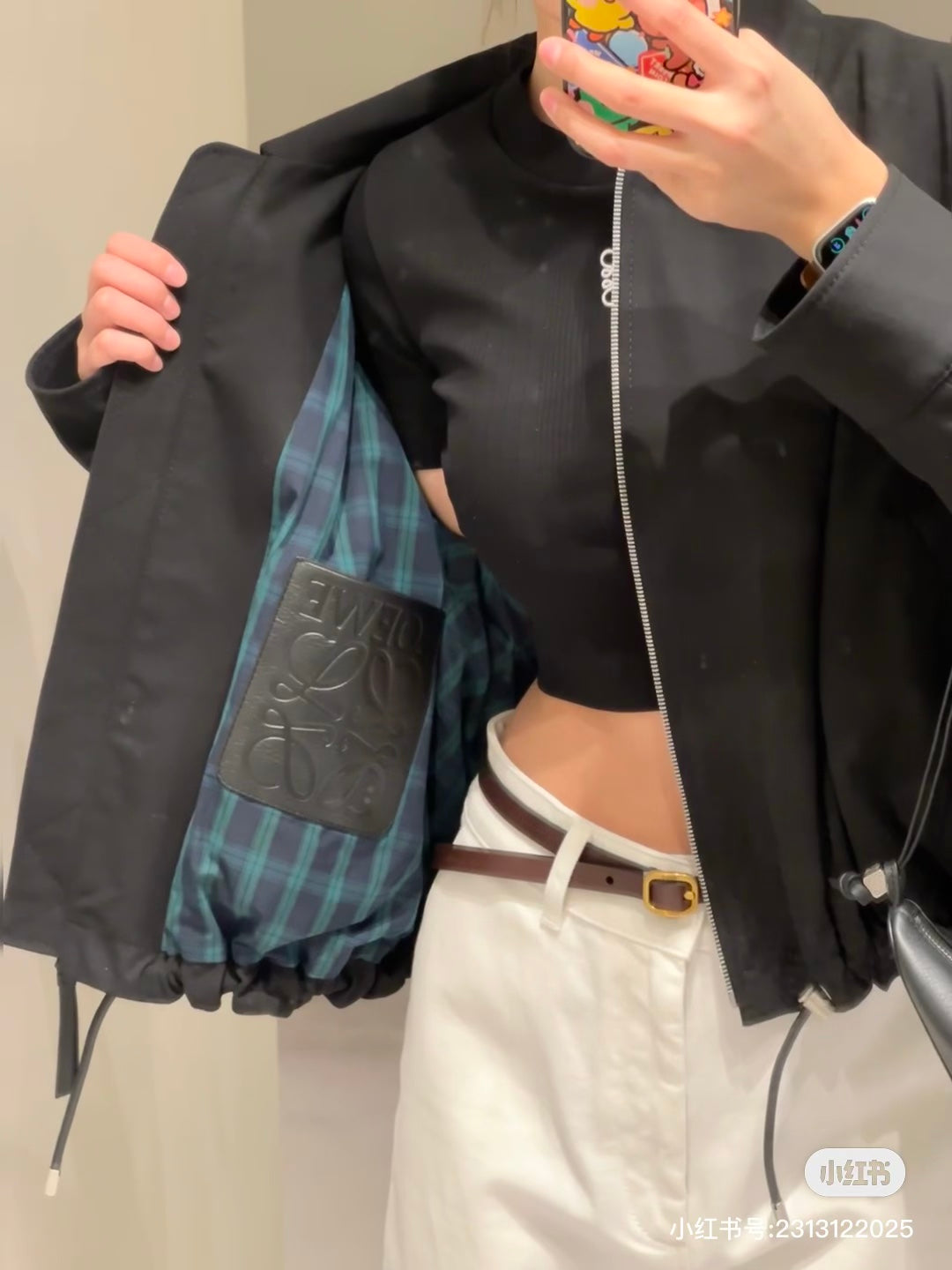 Loe 25fw splicing jacket