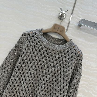 Brune 25fw embroidered sweater