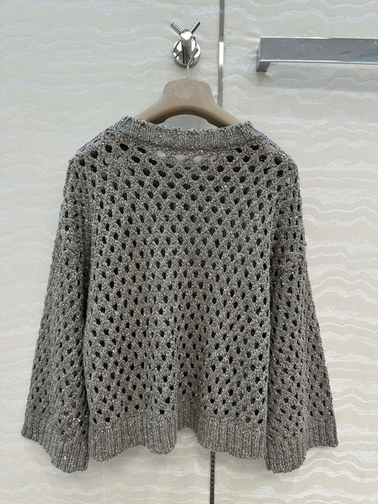 Brune 25fw embroidered sweater