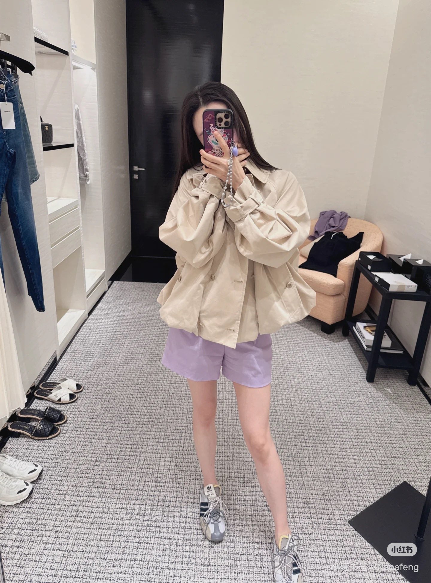 Guc 25fw  short trench coat