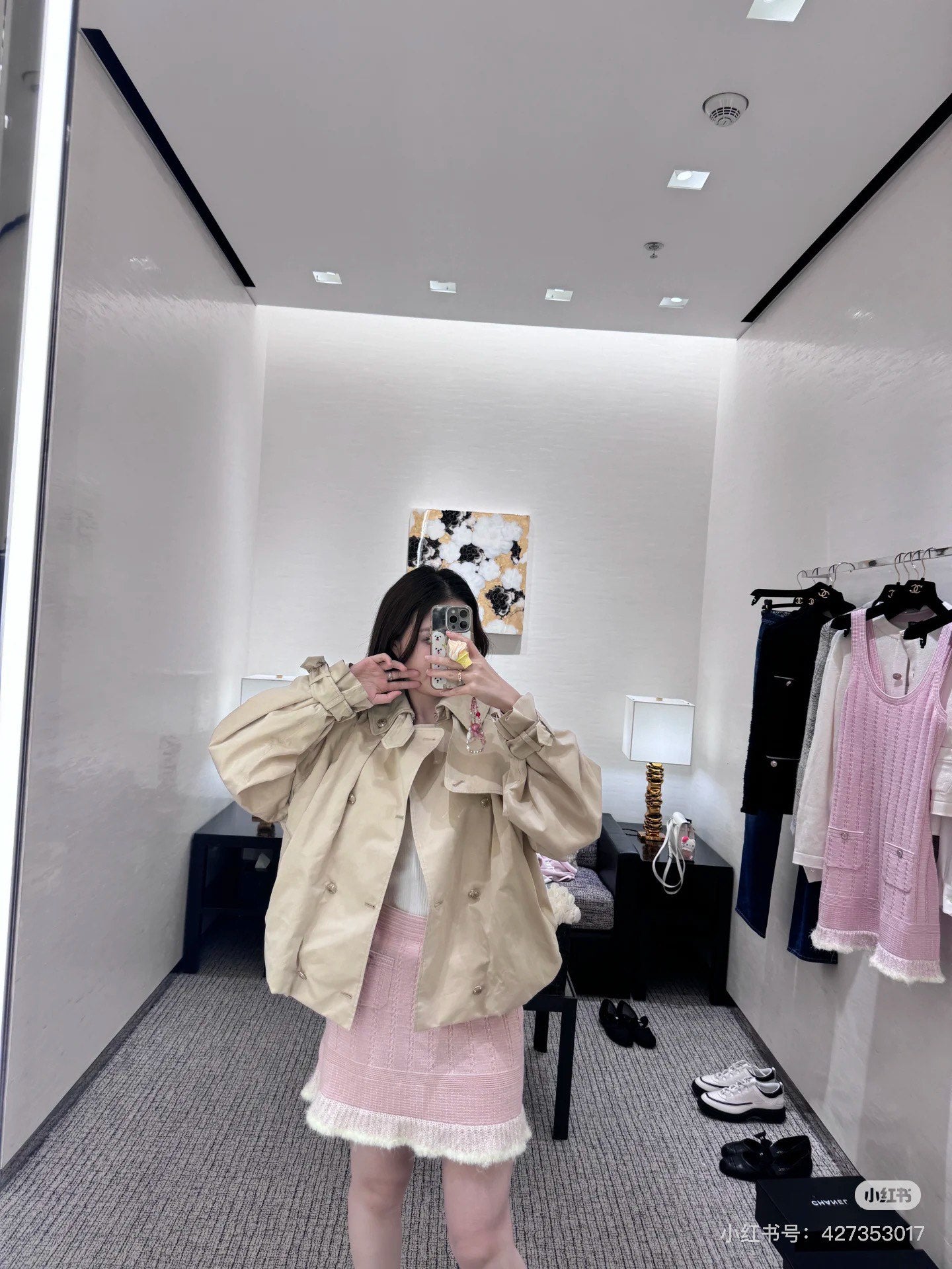 Guc 25fw  short trench coat