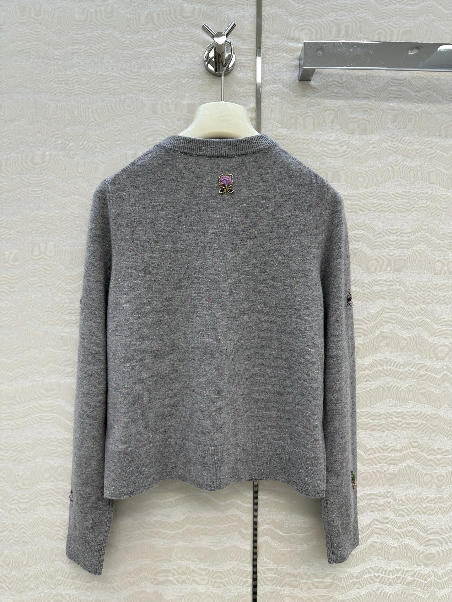 Er 25fw embroidered cardigan