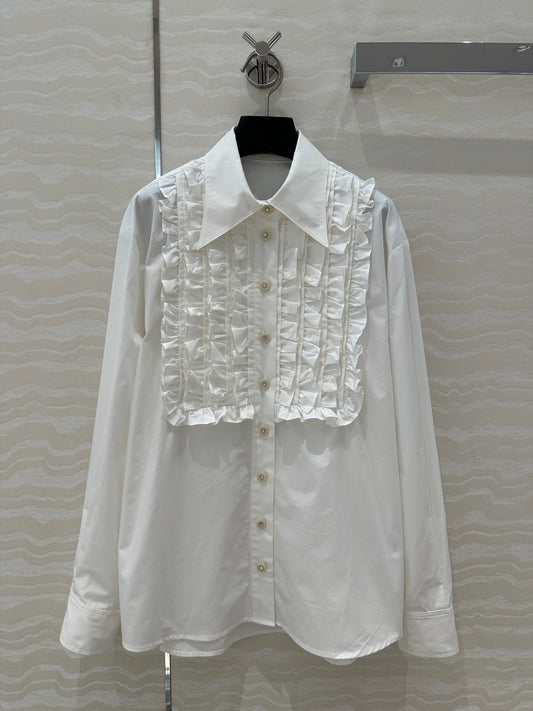 Valen 25fw pleated shirt