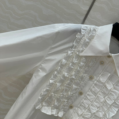 Valen 25fw pleated shirt