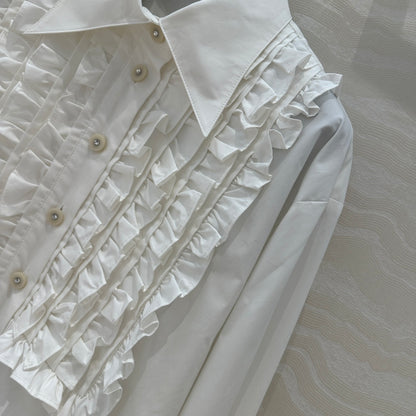 Valen 25fw pleated shirt