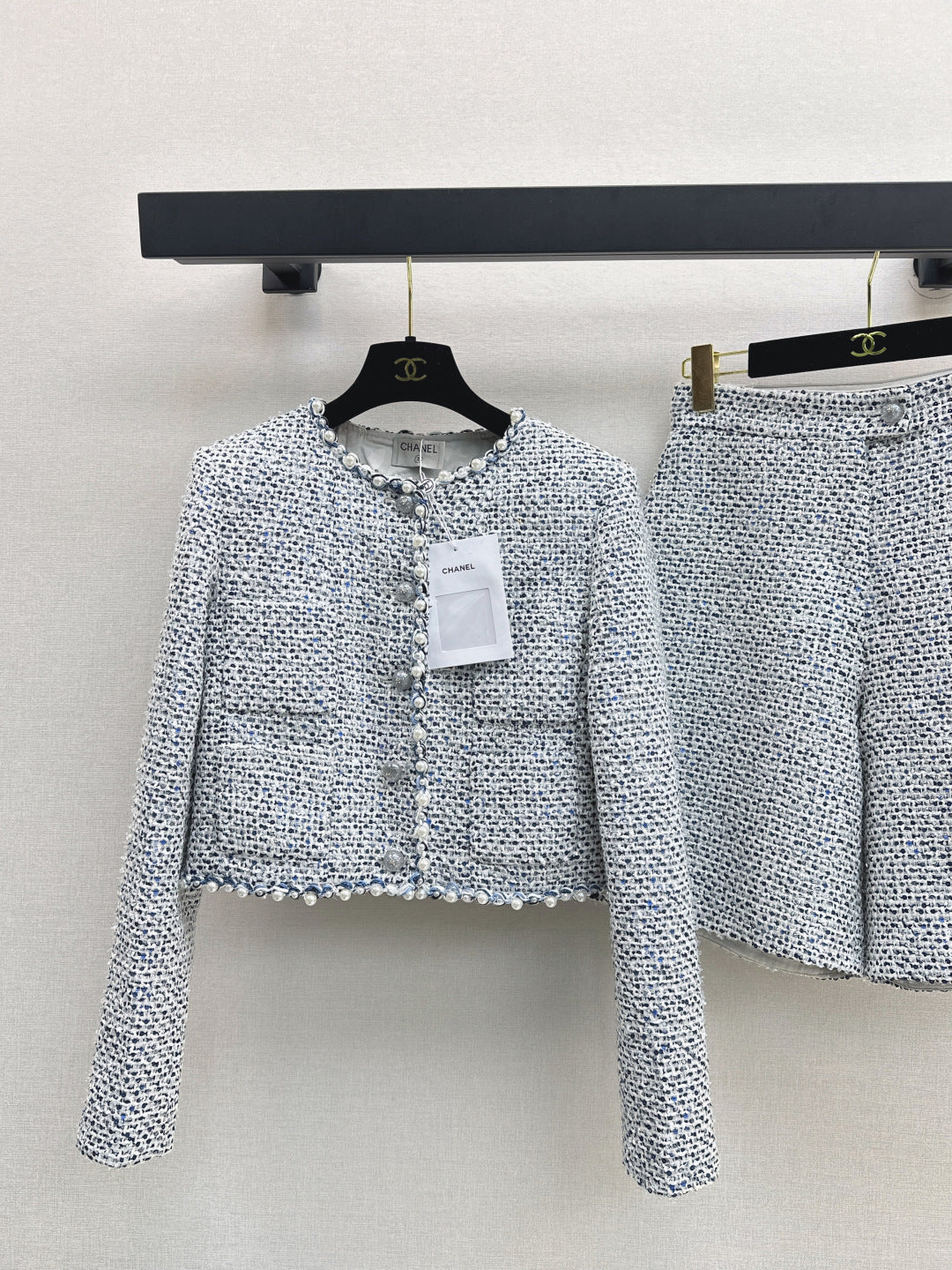 Chan 25fw beaded suit