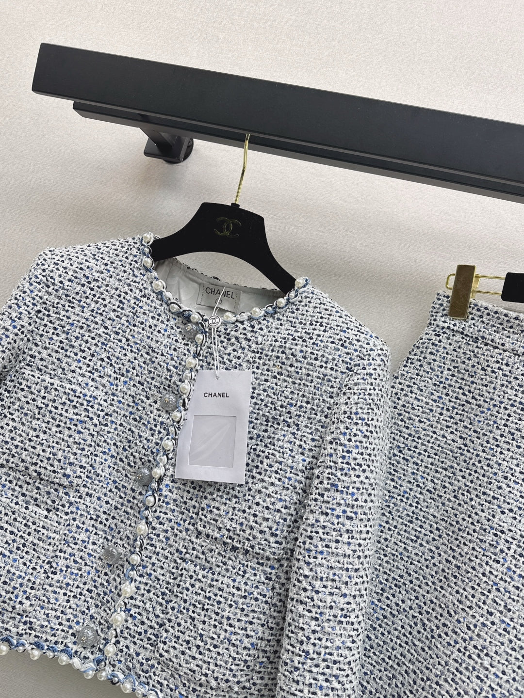 Chan 25fw beaded suit