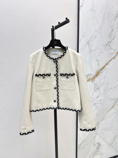 Chan 25fw leather jacket