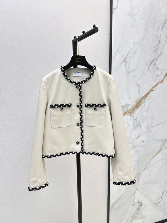 Chan 25fw leather jacket