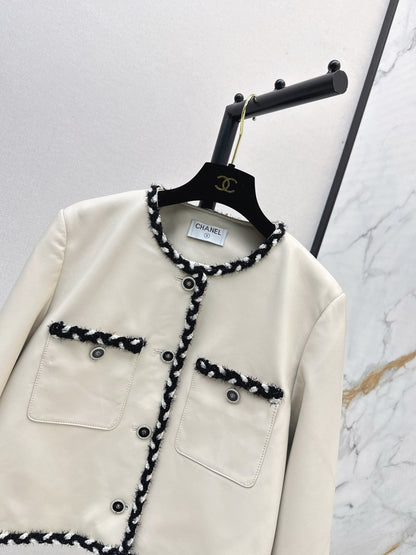 Chan 25fw leather jacket