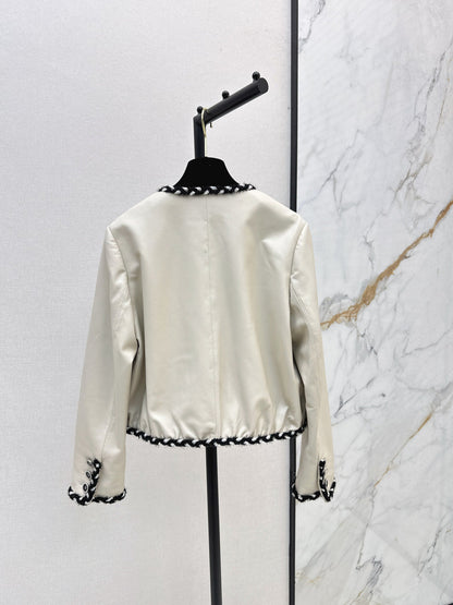 Chan 25fw leather jacket