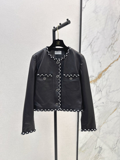 Chan 25fw leather jacket