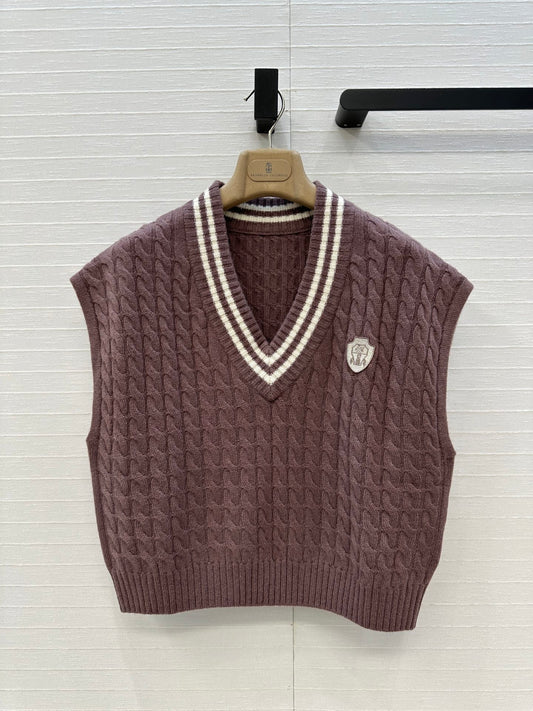 Brune 25fw knitted vest