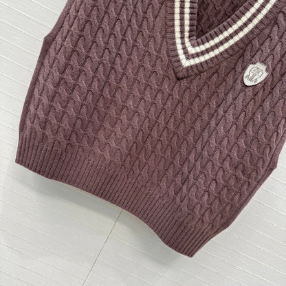 Brune 25fw knitted vest