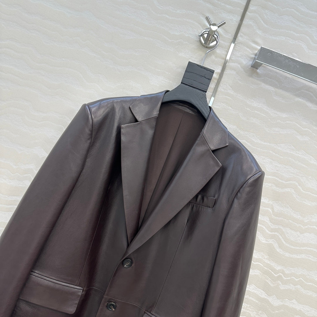 Saint 25fw leather jacket
