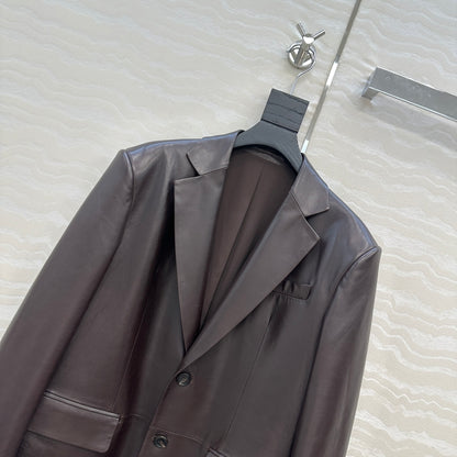 Saint 25fw leather jacket