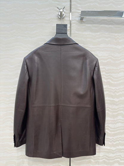 Saint 25fw leather jacket