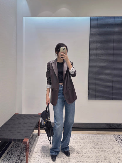 Saint 25fw leather jacket