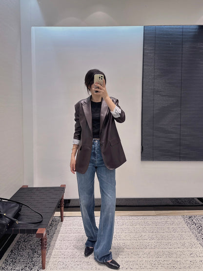Saint 25fw leather jacket