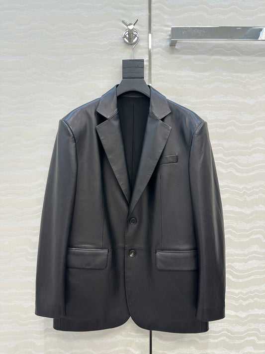 Saint 25fw leather jacket