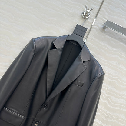 Saint 25fw leather jacket