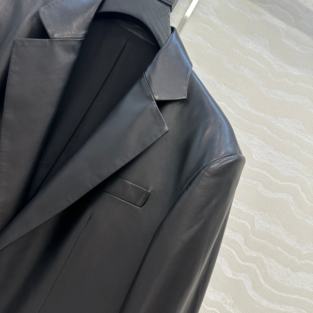 Saint 25fw leather jacket