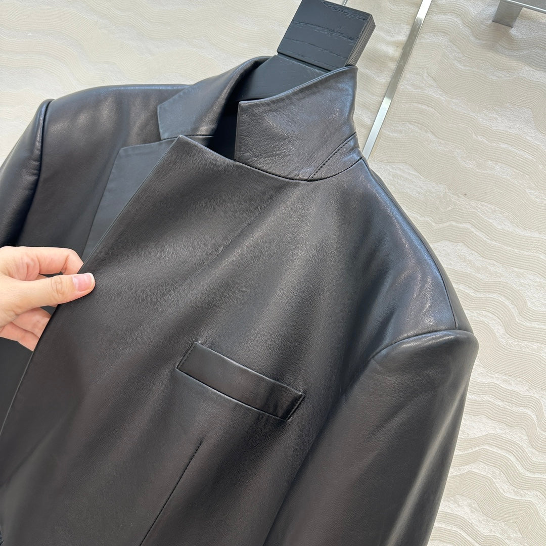 Saint 25fw leather jacket