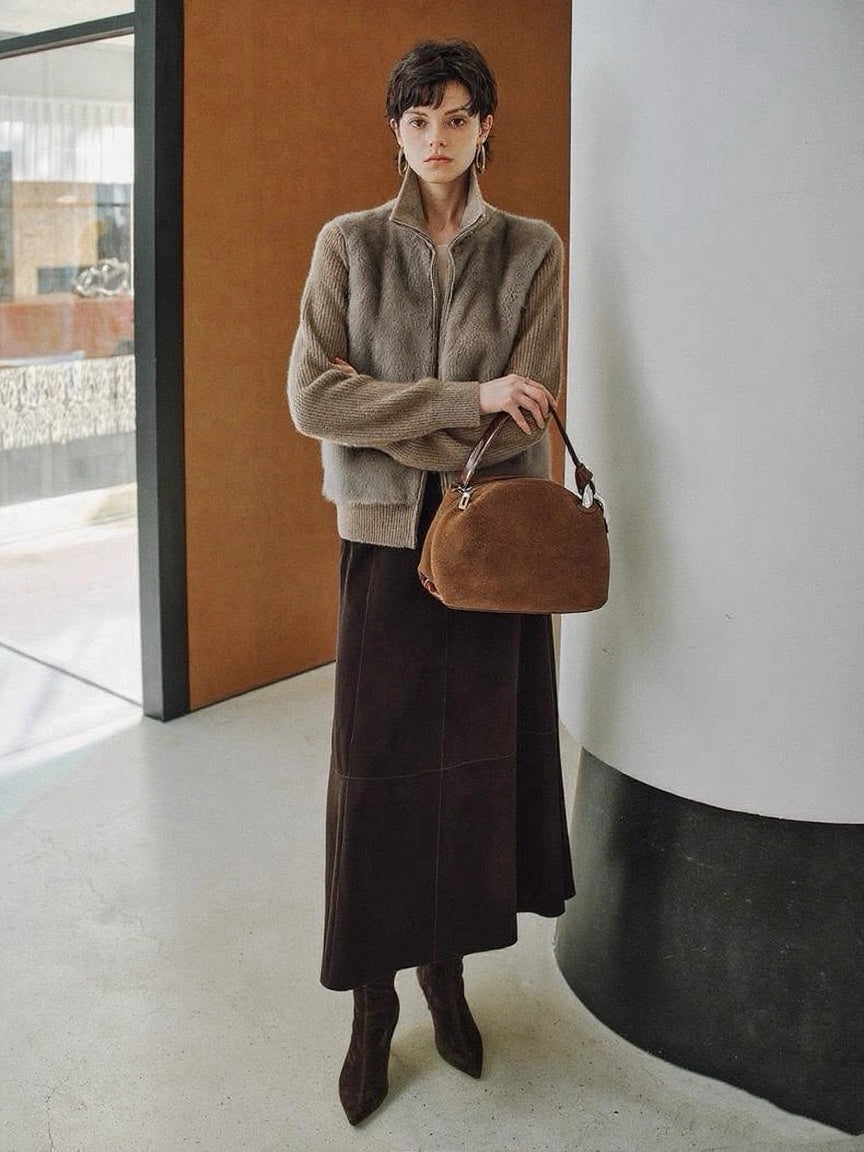 Loro 25fw mink jacket
