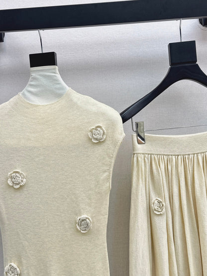 Chan 25fw knitted suit
