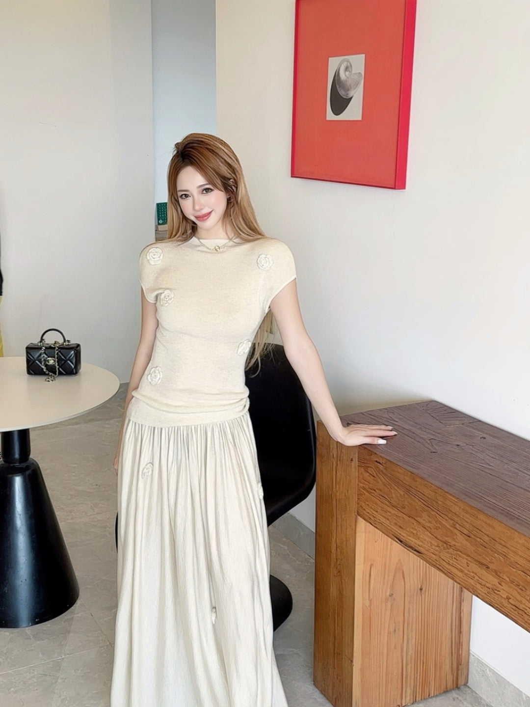 Chan 25fw knitted suit