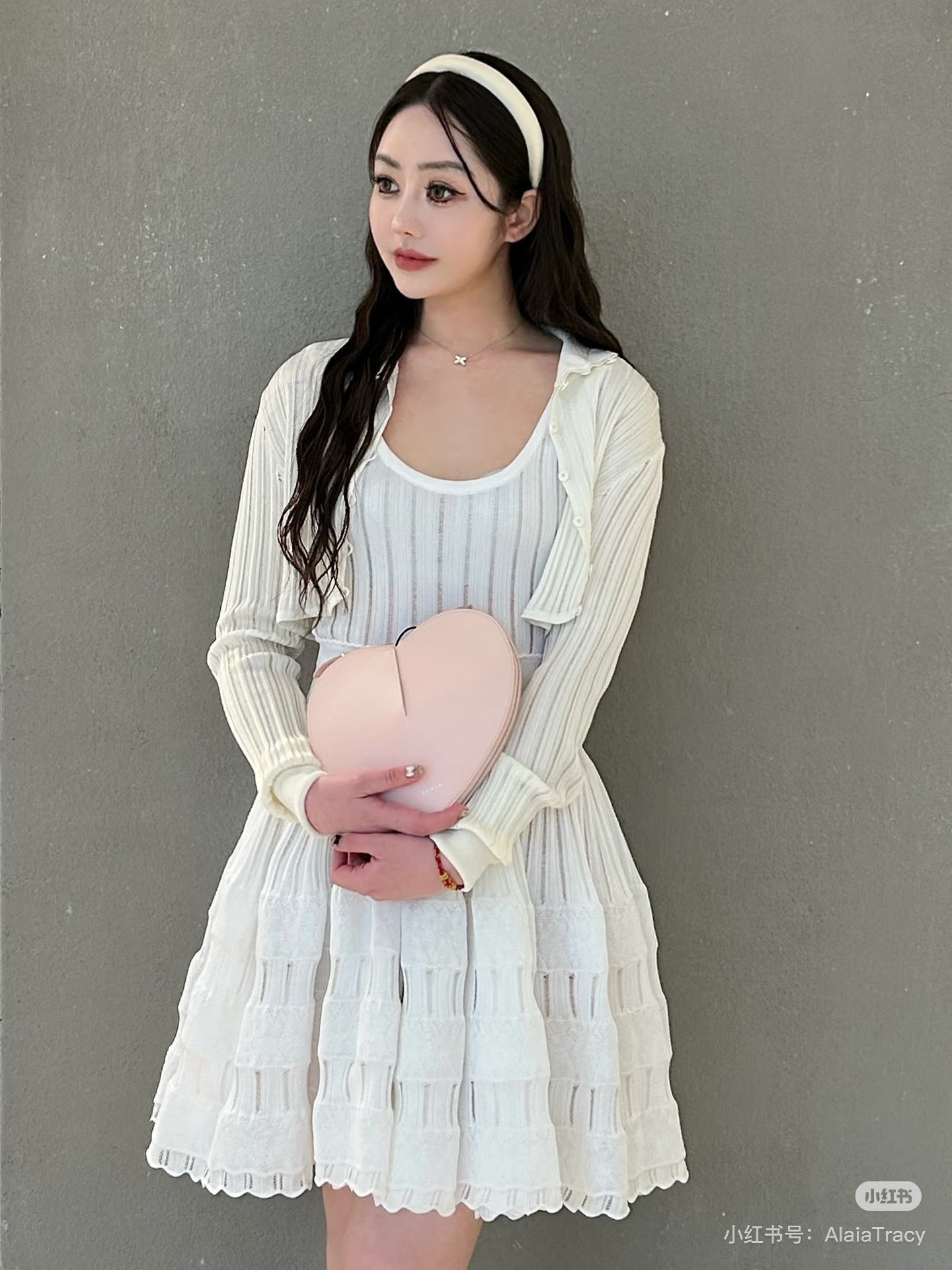 Alai 25fw cardigan smock