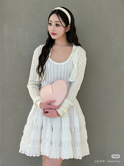 Alai 25fw cardigan smock