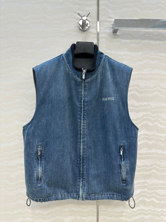 Miu 25fw denim vest