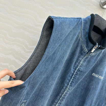 Miu 25fw denim vest