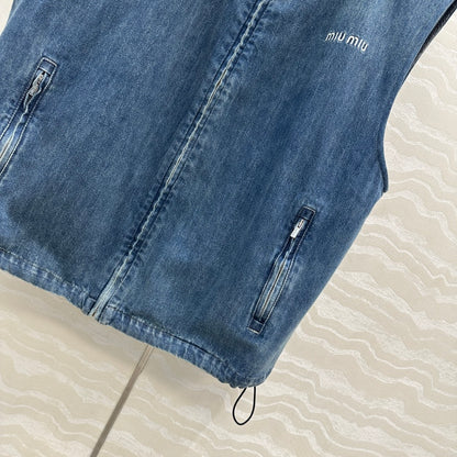 Miu 25fw denim vest