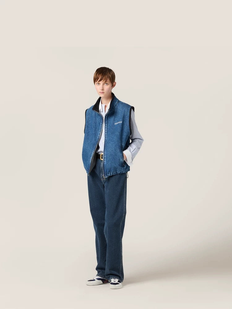 Miu 25fw denim vest