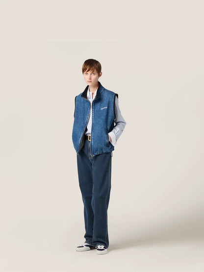 Miu 25fw denim vest