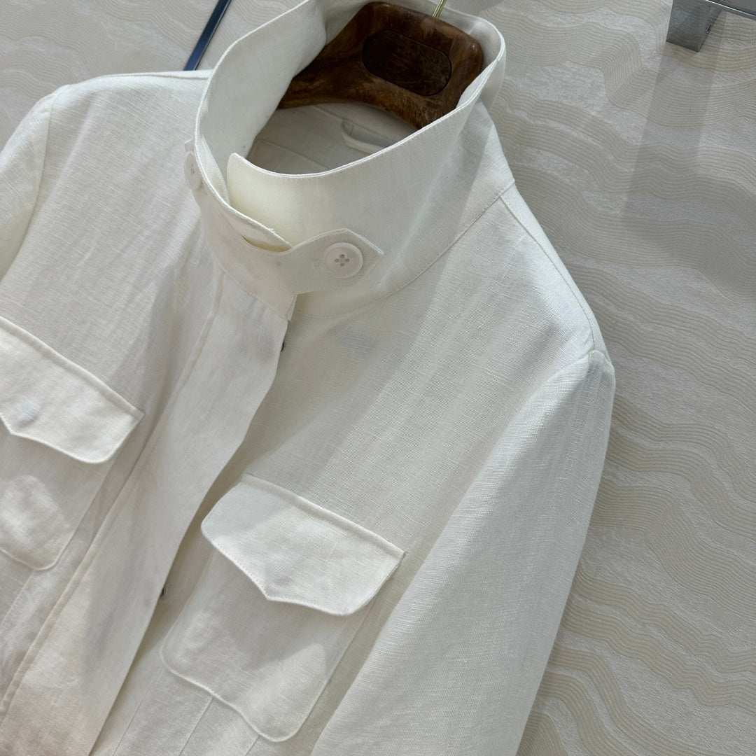 Loro 25fw linen jacket