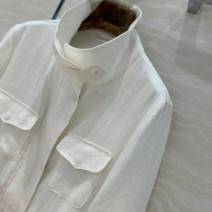 Loro 25fw linen jacket