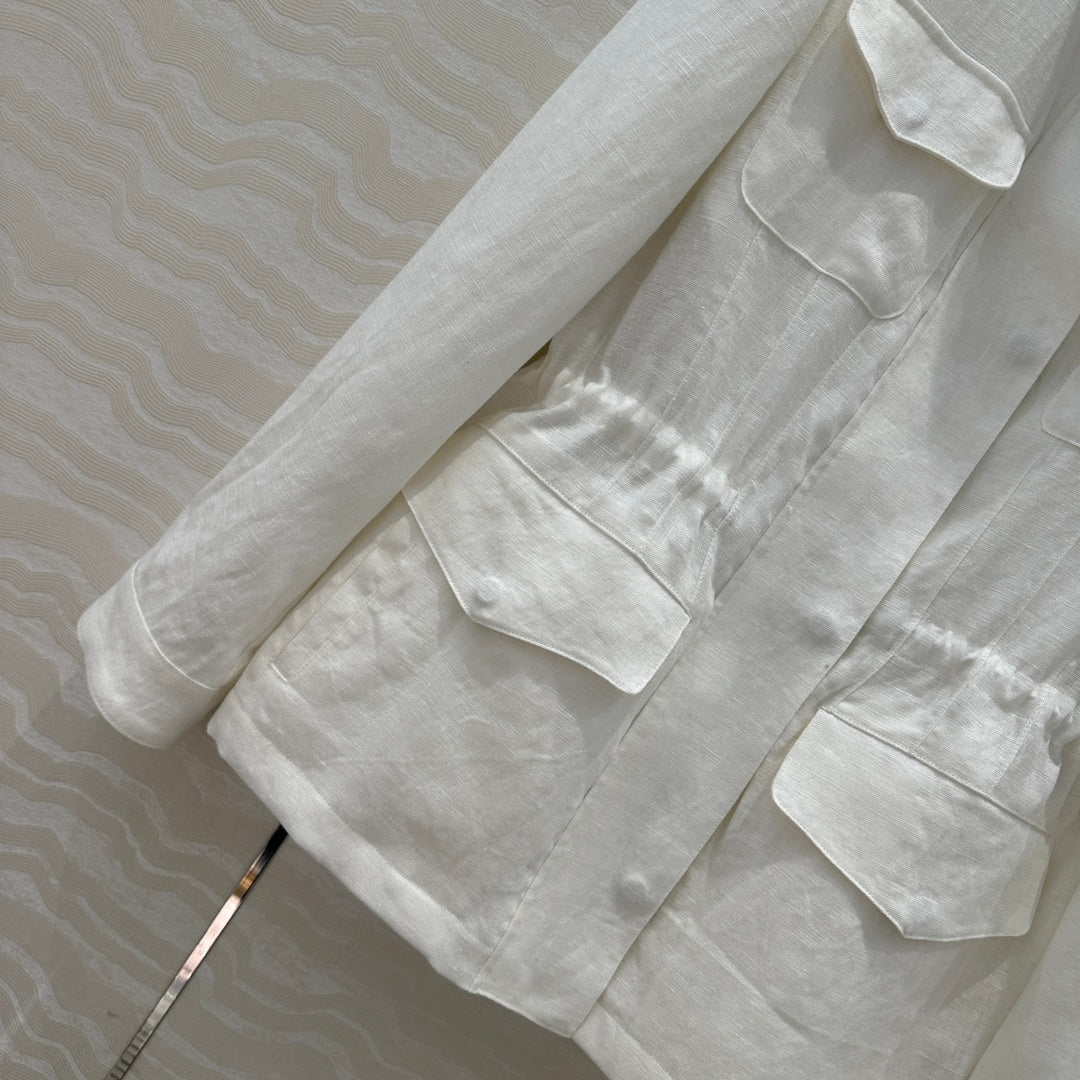 Loro 25fw linen jacket