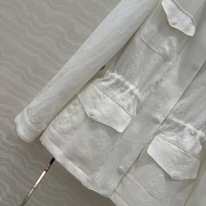 Loro 25fw linen jacket